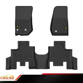 Gd090804 Grandorange Fit For 13-18 Jeep Wrangler Jk 4 Door Tpe Floor Liners All Weather Mats