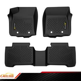 Gd101214 Grandorange Floor Mats Liners Tpe All Weather Fit For 2018-2023 Toyota Tacoma Double Cab