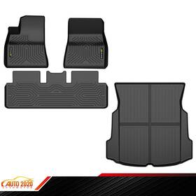 Gd2025090206 Grandorange Fit For 2017-2023 Tesla Model 3 All Weather Tpe Floor Mats Cargo Liner Full Set