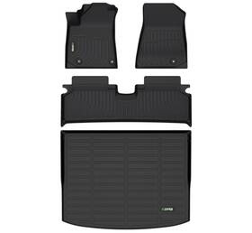 016-xav3 Hafidi Floor& Cargo Mat Set 2023-26 Kia Niro Ev Only Tpe Black