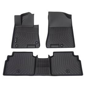 Hafidi 758332399445 Kia K5 And Hyundai Sonata Weather Tpe Floor Mats Full Set Custom Black