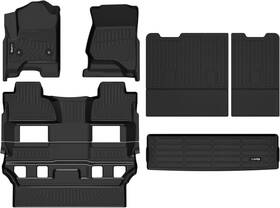 Hafidi 759135321947 Floor Mats And Cargo Liner Set For 2015-2020 Chevy Tahoe/gmc Yukon Bucket Seat B