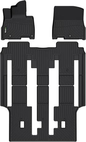 Hafidi 759135322135 Floor Mats For 2025-2022 Kia Carnival Mpv Only Fit 8 Seats Ex/sx/lx W Seat