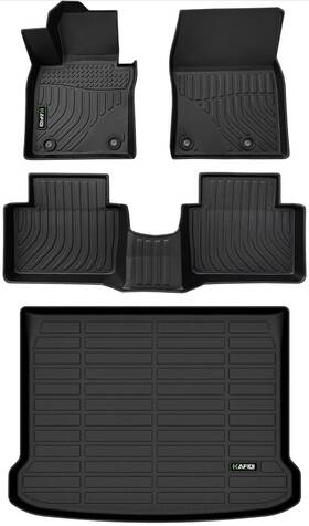Hafidi 759135327741 Floor Mats And Cargo Liner Set For Mazda 3 Hatchback 2019 - 2025 4pc