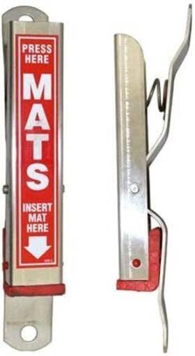 Hi-tech 650753980052 Car Wash Mat Clamps - Heavy Duty Wall Mount Floor Holders Secure Durabl