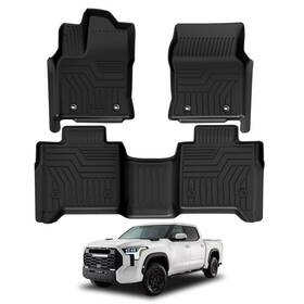 Pt908-34222-02 High Quality Aftermarket All Weather Floor Mats For 2022-2024 Toyota Tundra Crewmax Cab Tpe Liners Pt908-34222-02 High Quality Aftermarket All Weather Floor Mats For 2022-2024 Toyota Tundra Crewmax Cab Tpe Liners