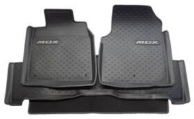 08p13-s3v-210a Honda Acura Mdx 07-13 All-season Weather Rubber Floor Mats Set Front 2nd Row Oem