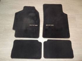 08p15-sh0-110 Honda Complete Set Of Black Oem Floor Mats For 1988-1991 Civic Hatchback