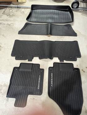 08p17-thr-100 Honda Genuine All Weather Floor Mats And Trunk Tray Fits 2018-2023 Odyssey