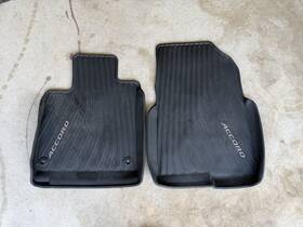 08p18-tva-1000-a1 Honda 2018-2022 Accord Oem Front All Weather Rubber Floor Mats