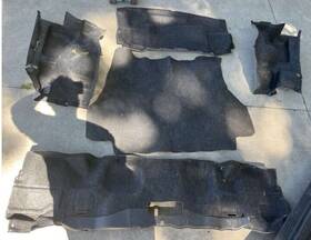 223.ho1d93 Honda Del Sol Complete Molded Rear Trunk Carpet Set Fits 93 94 95 96 97