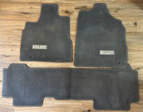 83600-s9v-a01za Honda Pilot Oem Floor Mats 2003-2008 Grey 4 Piece Set