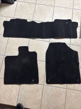 83600-t6z-a010m1 Honda 2017 - 2024 Ridgeline Floor Mats Dark Grey/black Carpet 3 Oem Genuine