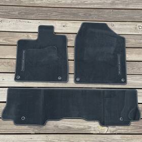 83600-t6z-a11za Honda 2017-2024 Ridgeline Black Edition Gray Carpet Floor Mat Set Oem 2018 2019