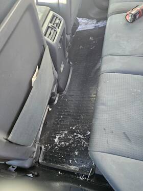 83602-sjc-a01zb Honda 2006-2012 Ridgeline Floor Mat Gray 2nd Row Oem Rubber All Season Weather