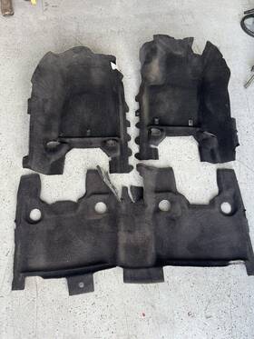 Honda Lot#4 Item#180 2015 2016 2017 Accord Ex 2.4l Sedan Front And Rear Floor Carpet Black Oem