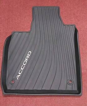 O8p18-30a Honda 2023 Accord Oem Molded Floor Mats Fr-lh/fr-rh Black Silver Letters
