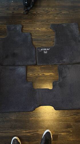 Wpp1-4s56-l-5 Honda 1997-2001 Cr-v Crv Oem Floor Mat Full Set Black Carpet Used Gray