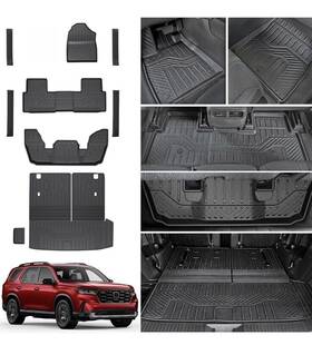 20230913002 Houclemic Floor Mats 2023-2025 Honda Pilot Backrest Mat Cargo Liner Sill Protectors Read
