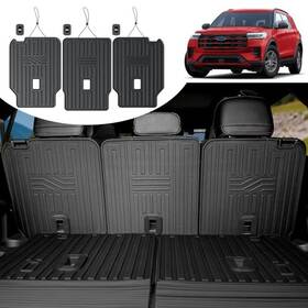 Cxhw2024ex0005l Houclemic Kick Mats For 20202026 Ford Explorer 2nd Row Allweather Seat Back Covers