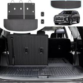Cxhw2024pa0006l Houclemic Cargo Mat For Hyundai Palisade 2020-2025 All-weather Backrest And Trunk