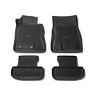 Hr3z-6313300-aa Ford Mustang Floor Mats Rubber Black Set With Pony