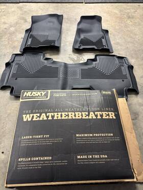 Husky Liners 753933180317 Weatherbeater Floor Mats For Dodge Ram 1500 2500 3500 Black 2019-2025