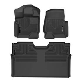 879841 Husky Liners Weatherbeater Front And Rear Floor Mat Set For F150 Supercrew