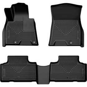 96901 Husky Liners Weatherbeater Floor Mats Fits 2025 Genesis Gv80 Front And 2nd Row 3-pc Blac