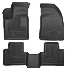 99071 Husky Liners Weatherbeater Black Front And Second Seat Floor For