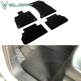 Hyper Glory Cp255bk Hg Fits 18-23 Audi Q5 80a Floor Mats Black Nylon Liner 1st 2nd Row Auto Carpets 4pc