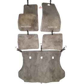 00256-71p00 Hyundai Santa Fe 2001-2004 Oem 5 Piece Floor Mat Set Front Rear Trunk - Gray