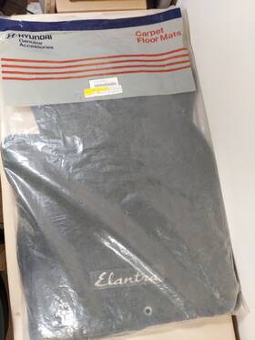 08140-2d030lt Hyundai Oem 2001-2005 Elantra 4pc Mat Set Gray Carpet Floor Mats