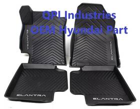 Abf13-ac500 Hyundai New 2021-2025 Oem Elantra All Weather Floor Mats Liners Set