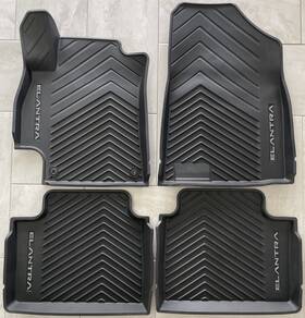 Abf13ac510 Hyundai Oem Eleantra 21-23 Front And Rear All Weather Rubber Floor Mats Set Of 4