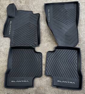 Abf13ac600 Hyundai Oem Front And Rear All Weather Floor Mats For Elantra Limited 21-22