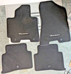 D3f14-ac010-050 Hyundai 2019-2021 Tucson Genuine Oem Carpet Floor Mats Black Vg Take Off Set