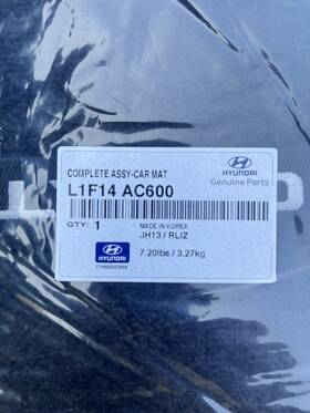 L1f14-ac600 Hyundai 2024-2025 Oem Sonata Carpet Floor Mats Genuine Brand New
