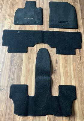 S8f14-ac400 Hyundai 2020-2023 Palisade 8 Passenger Black Carpet Floor Mats Set