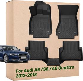 Km-tpe-014 Ibacpstore Car Floor Mats Replacement For Audi A6/ A6 Quattro/ S6 2012-2018 Antislip Liners