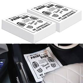 Kp-500 Ickimee 500pcs Paper Floor Mats For Cars Disposable White Automotive Kraf
