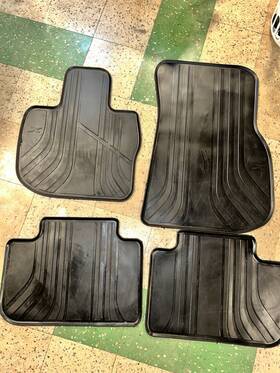 Cpb-bf30-bk Ikon Fits 12-18 F30 3-series/15-18 F80 M3 Heavy Duty Black Latex Floor Mats For Bmw