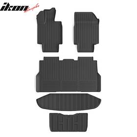 Cpf1-tslct24-2-bk Ikon Motorsports 198073228428 Fits 23-24 Tesla Cybertruck 3d Front Rear Floor Mats Trunk Protector Liners Tpe