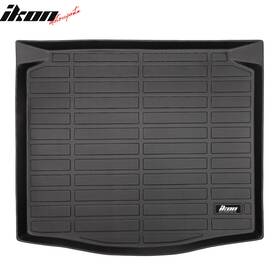 Cpt1-tclc22f-1-bk Ikon Motorsports Fits 22-25 Toyota Corolla Cross Fwd 3d Tpe All Weather Rear Cargo Trunk Tray Mat
