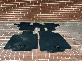 Infiniti 14-20 Qx60 Oem Black Used Carpet Rug Floor Mats Front Rear Set Infiniti 14-20 Qx60 Oem Black Used Carpet Rug Floor Mats Front Rear Set