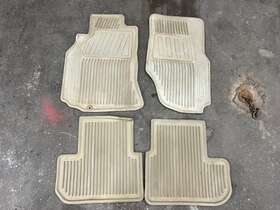 999e1-jr000 Infiniti G35 G35x Floor Mats All Weather Rubber 03-06 Oem Tan Beige Sedan