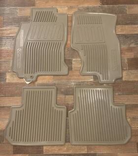 Ppi-7m80-l-1 Infiniti 2003-2008 Fx35 Fx45 Oem Tan All Weather Rubber Winter Floor Mats