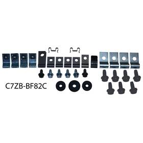 C7zb-bf82c Inline Tube C7zbbf82c 1967 Ford Mustang 8cyl Convert Brake/fuel Line Clips Bracket Kit Set