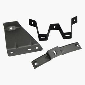 Inl12496 Inline Tube Center Console Hold Down Brackets Manual Transmission 1968-72 Lemans Gto 3pc