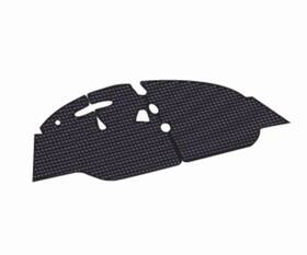Zvw2busbl Isp Vw Type 2 Bus Custom Coco Blue/black Floor Mat 1958-1959